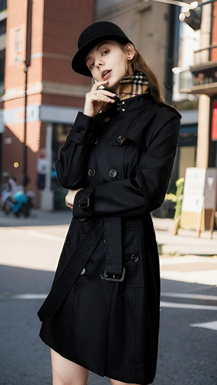 Spring and Autumn Mid Length/Long Length Trench Coat