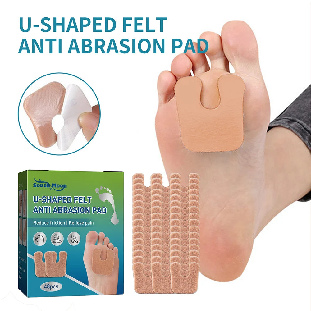 48pcs Anti-Callus Foot Cushion Felt Callus Pads