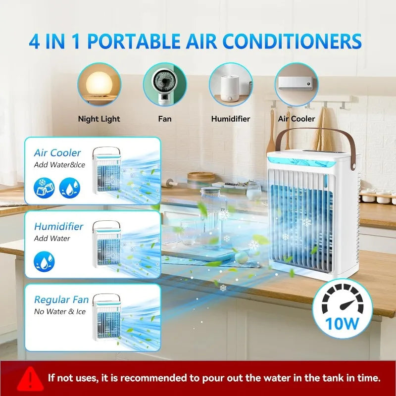 Personal Mini Air Cooler  with 5 Wind Speeds