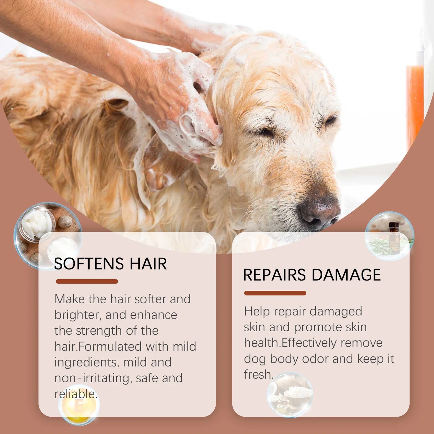 100ml Dog Shampoo. Vitamin Essence bubble bath Cleaning