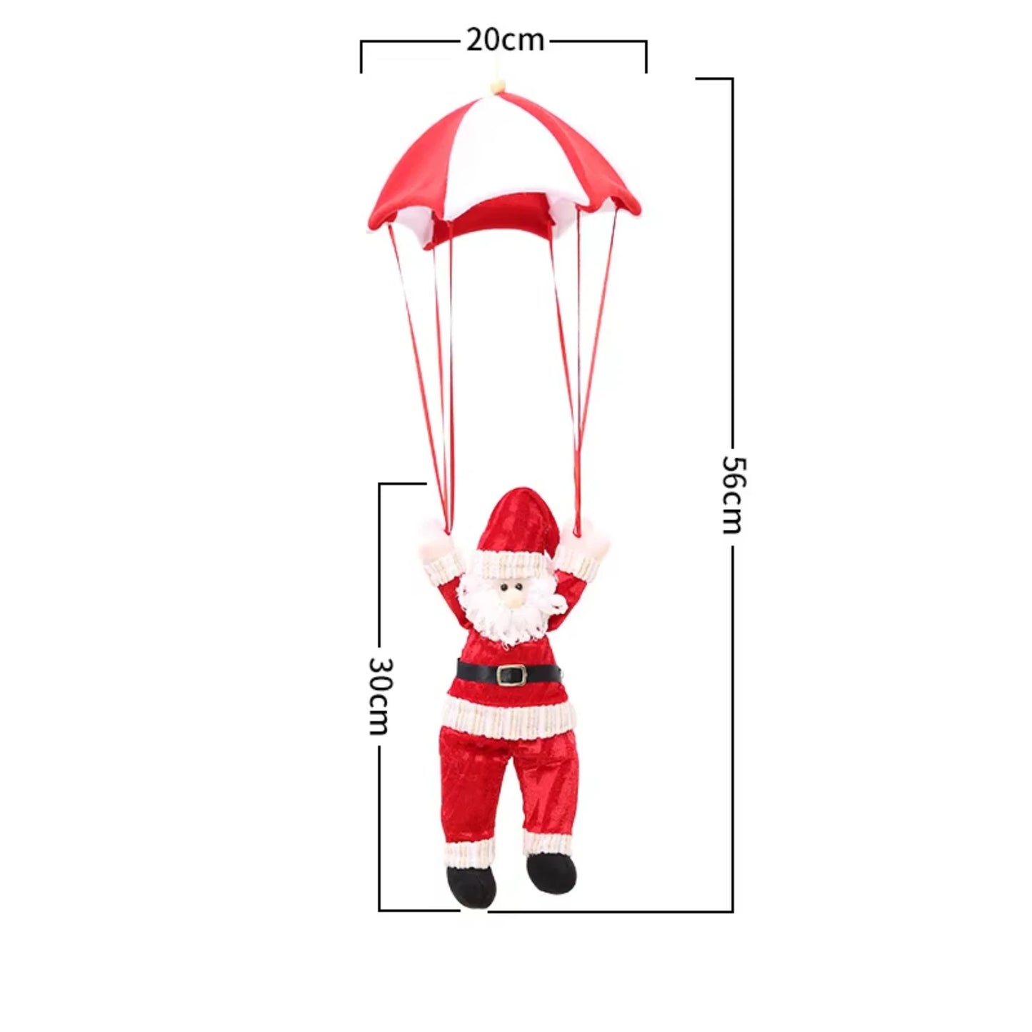 Christmas Doll Parachute Santa Claus Snowman  Ceiling Decorations New Year Xmas Shopping Mall Hanging Pendant Ornaments