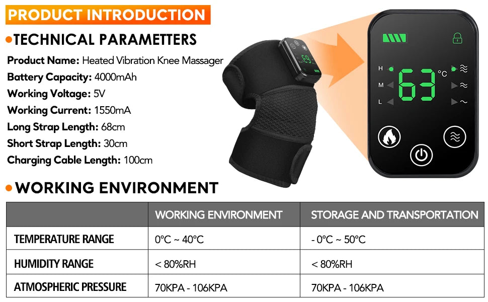 Electric Heating Shoulder Massage  Knee Massager Elbow Support