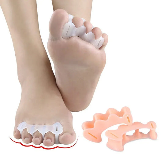 2pcs=1pair Hard Silicone Toe Finger Separator