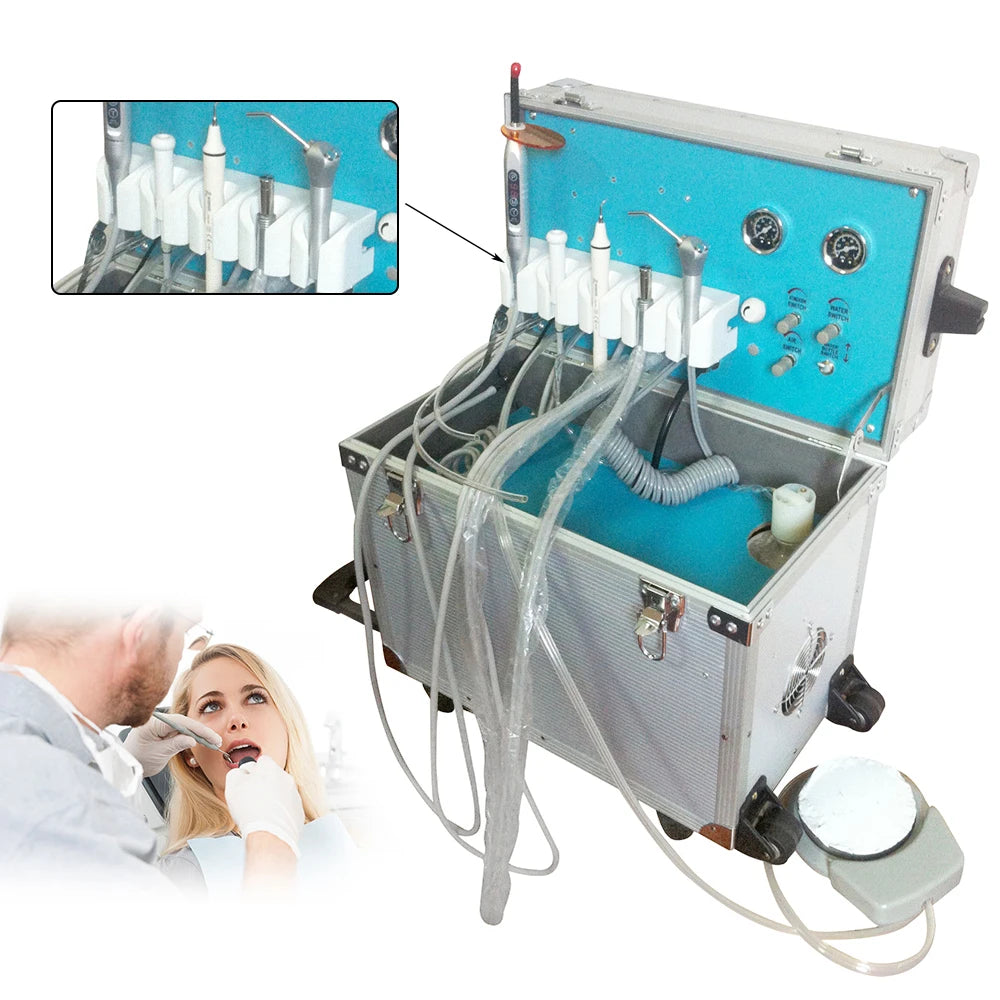 2 Holes  Portable Mobile Dental Unit