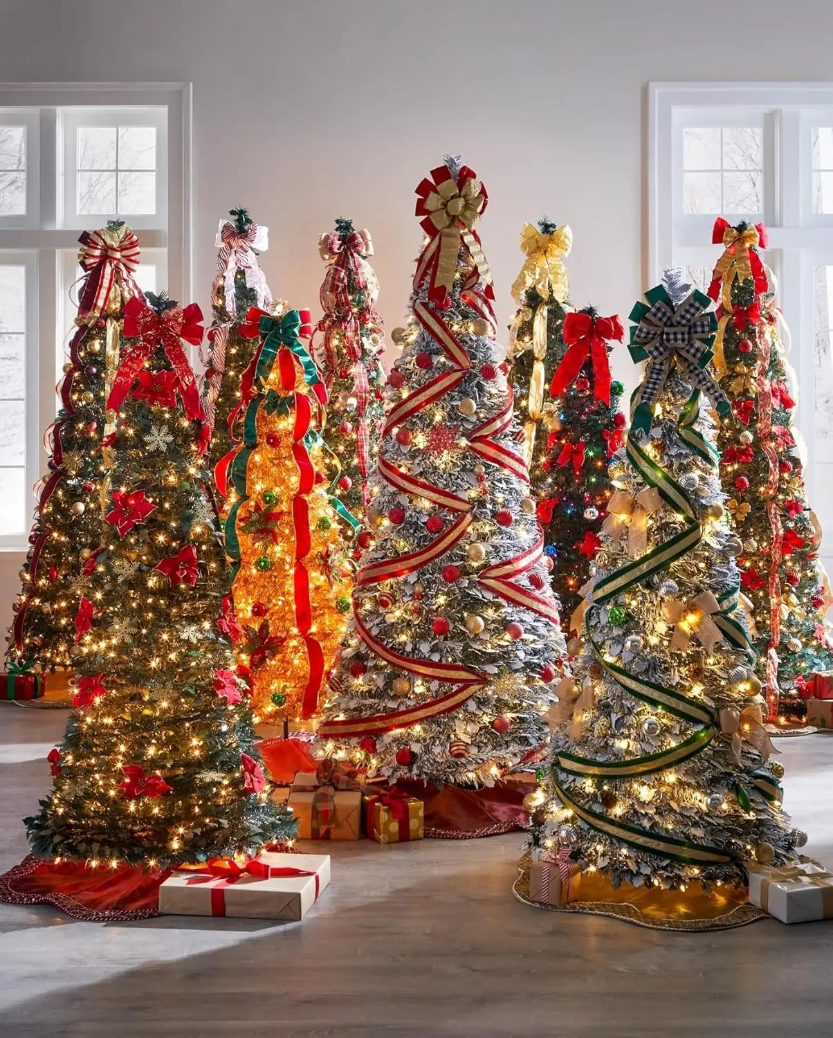 Fully Decorated Pre-Lit 6 Foot Pop-Up Christmas Tree