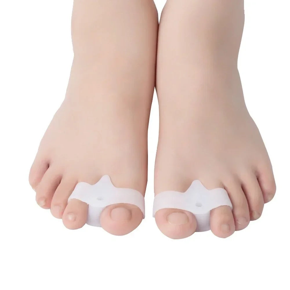 2pcs=1pair Silicone Toe Spreader