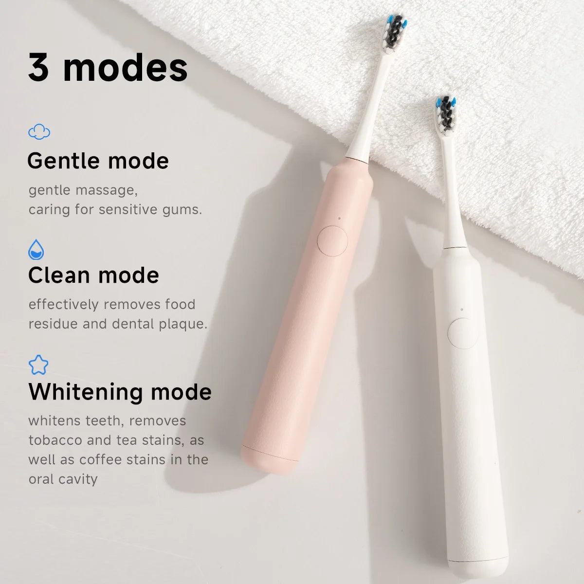 Electric Toothbrush sonic vibration brush 3-gear