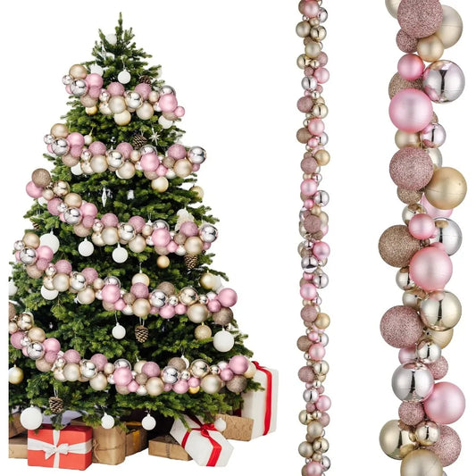 27.9 ft Hanging Ornaments Xmas Balls Decorations