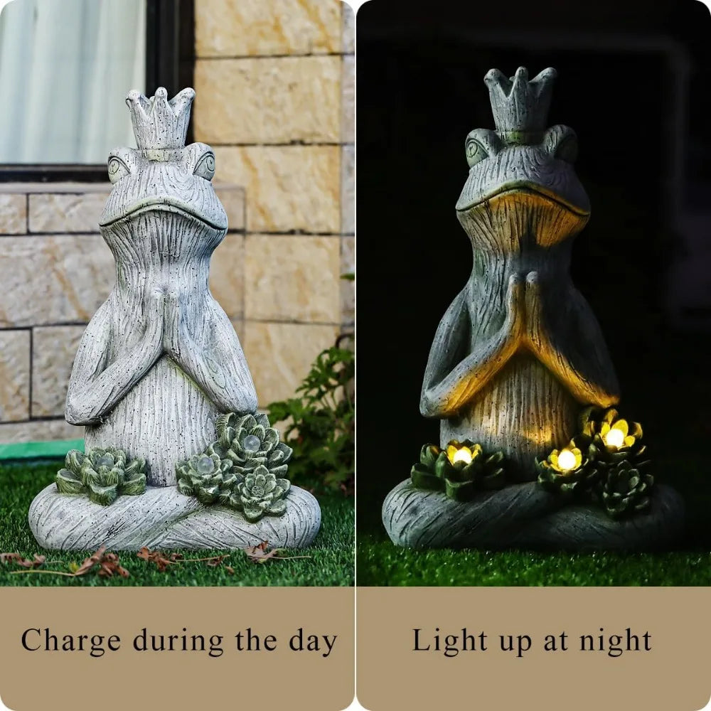 Solar Light Strip LED Garden Statue