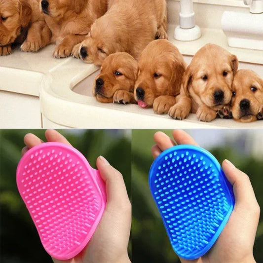 Silky, luxurious silicone grooming glove for cats and dogs