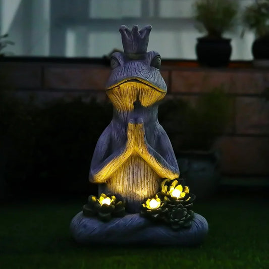 Solar Light Strip LED Garden Statue