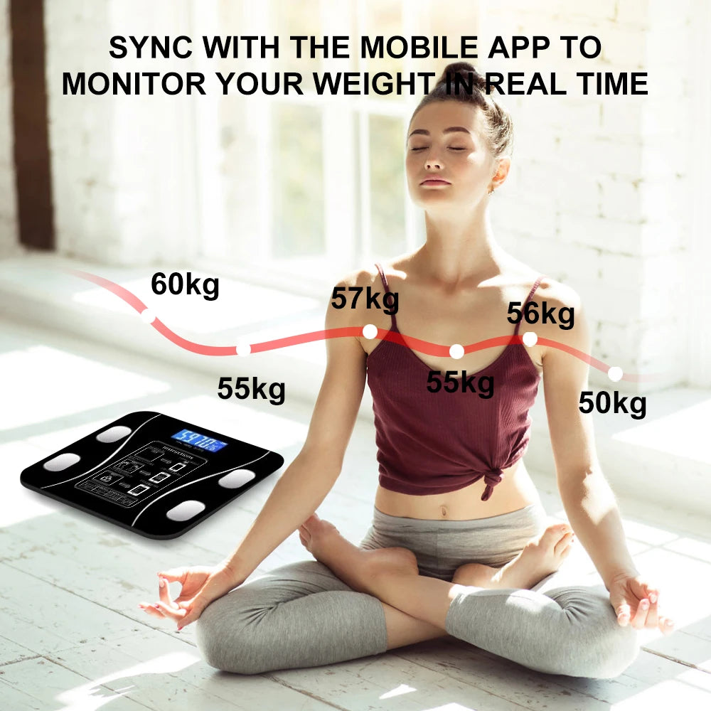 Body Fat Scale Smart Bluetooth Wireless Digital