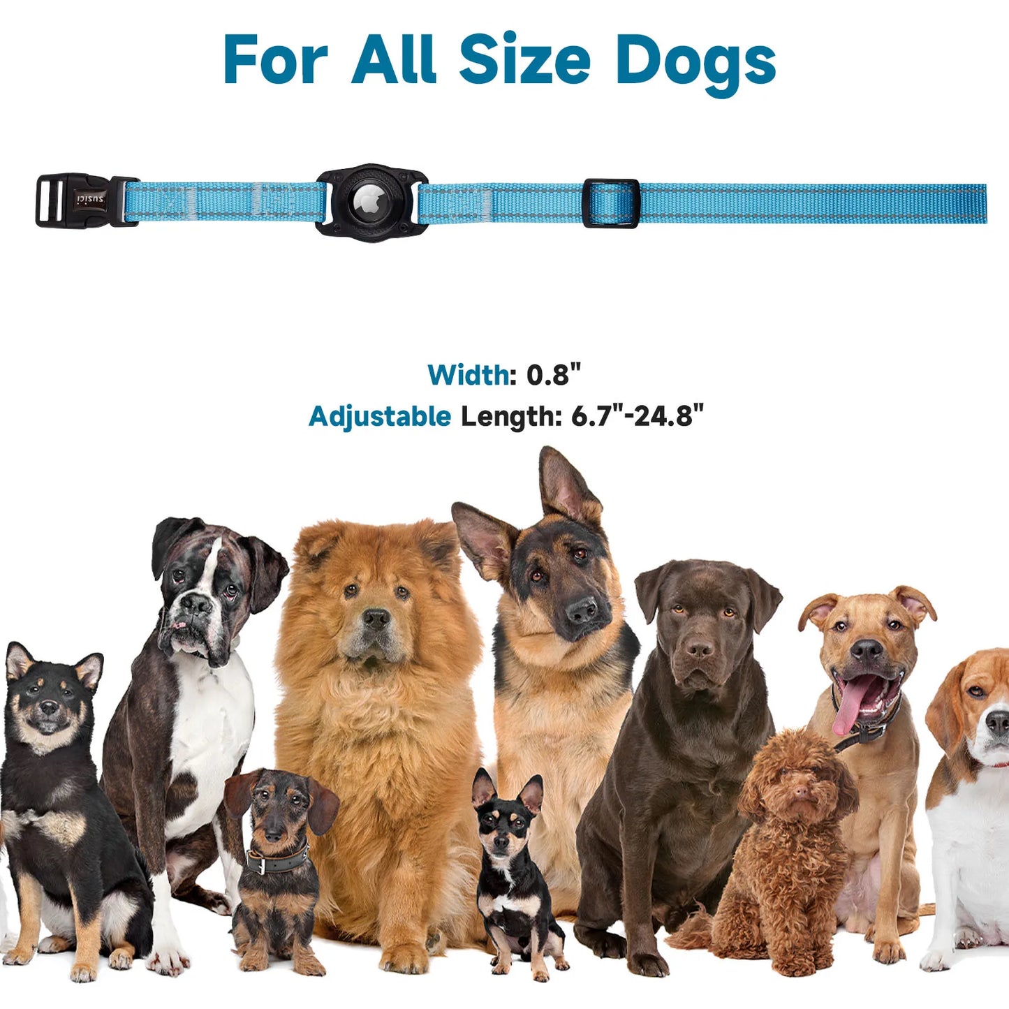 Dog Pet GPS Adjustable Accessories Collar