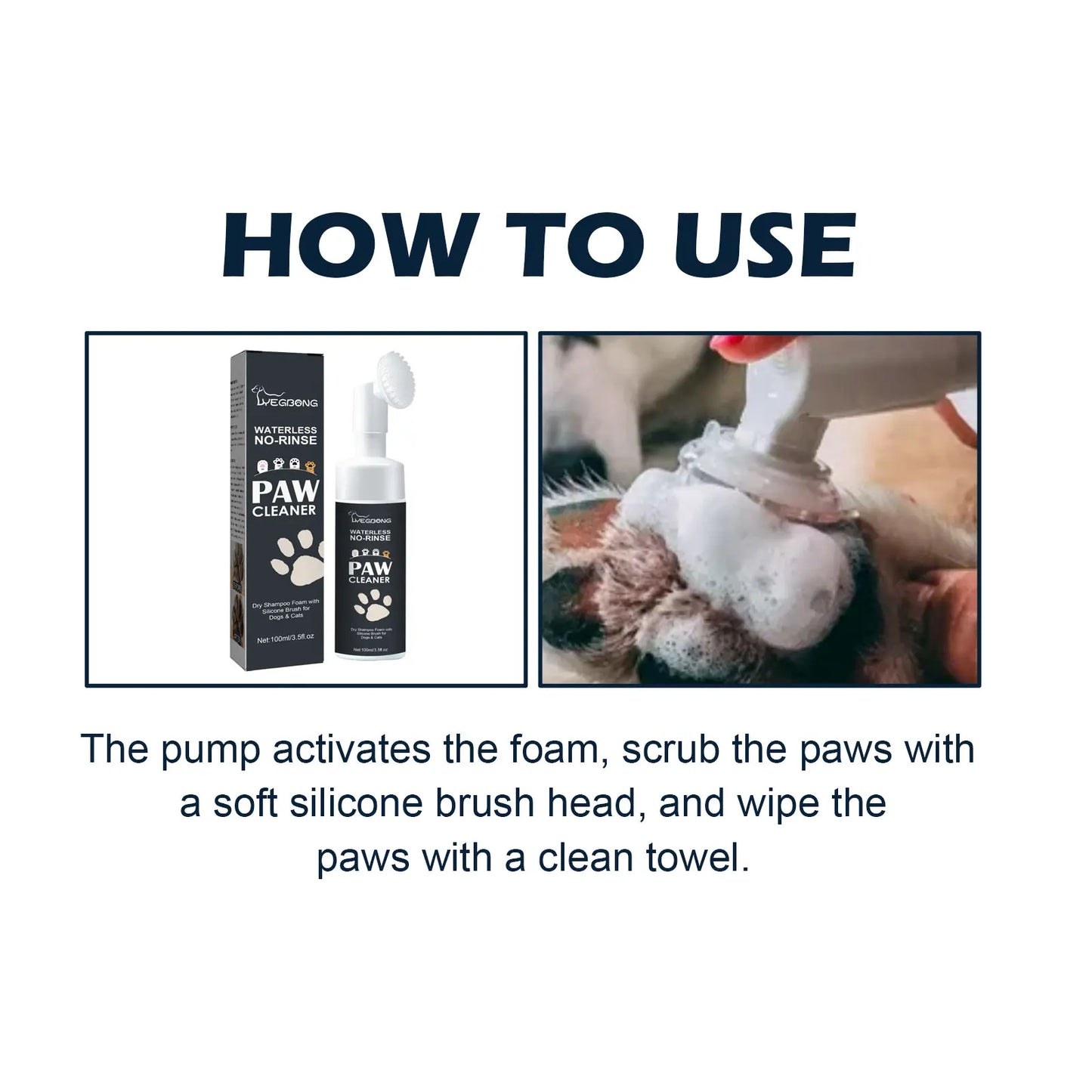 Dog Cat Paw Deep Cleansing Foot Pad Care Agent