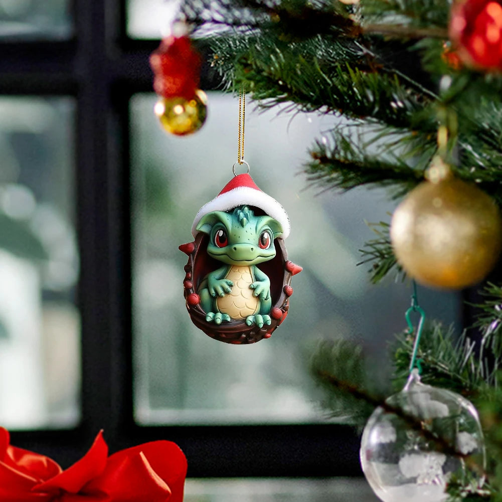 Fly Dragon 8cm Christmas Tree Hanging Ornaments