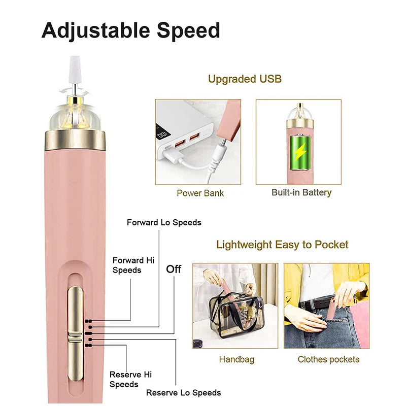 Portable Mini Electric Manicure Art Pen Tools