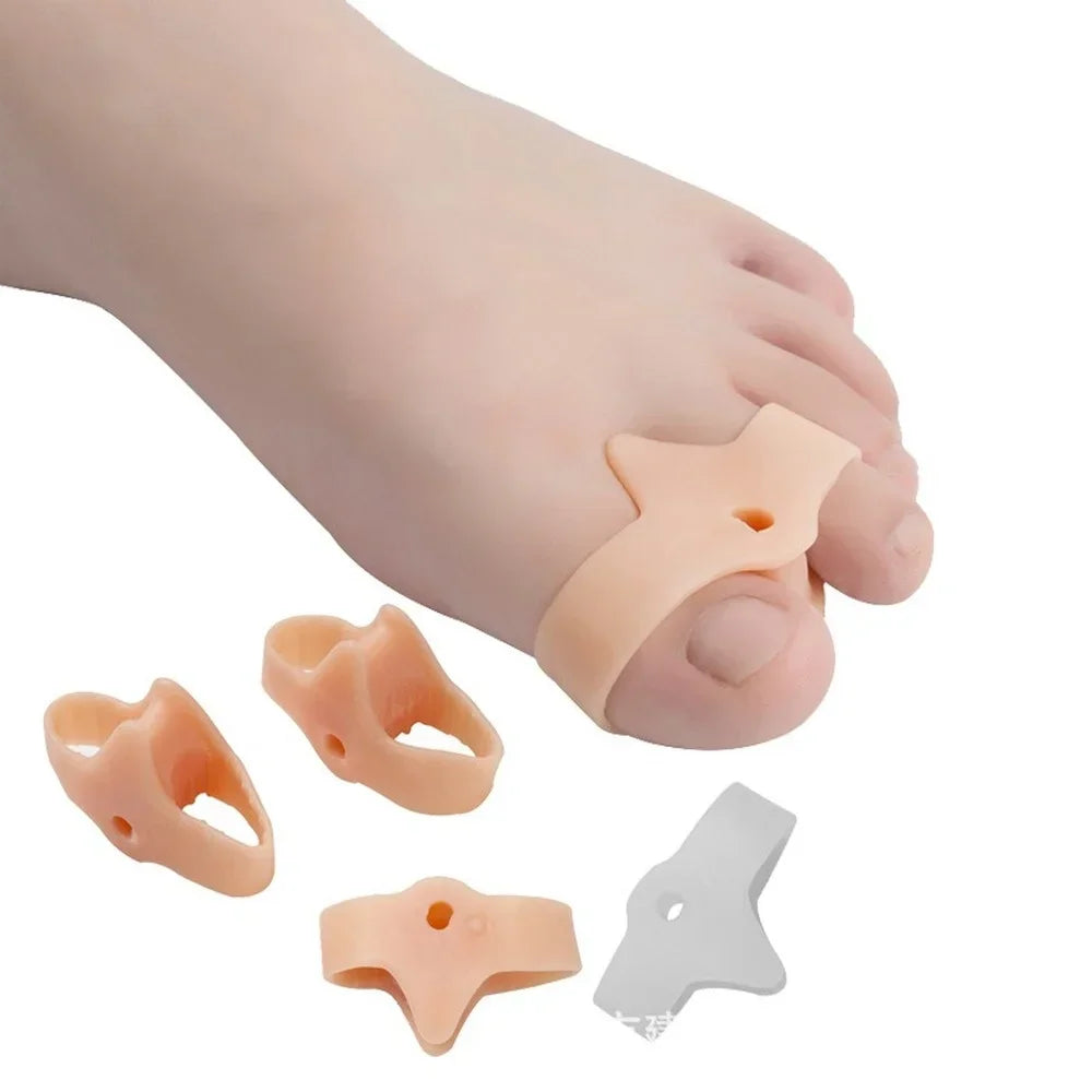 2pcs=1pair Silicone Toe Spreader