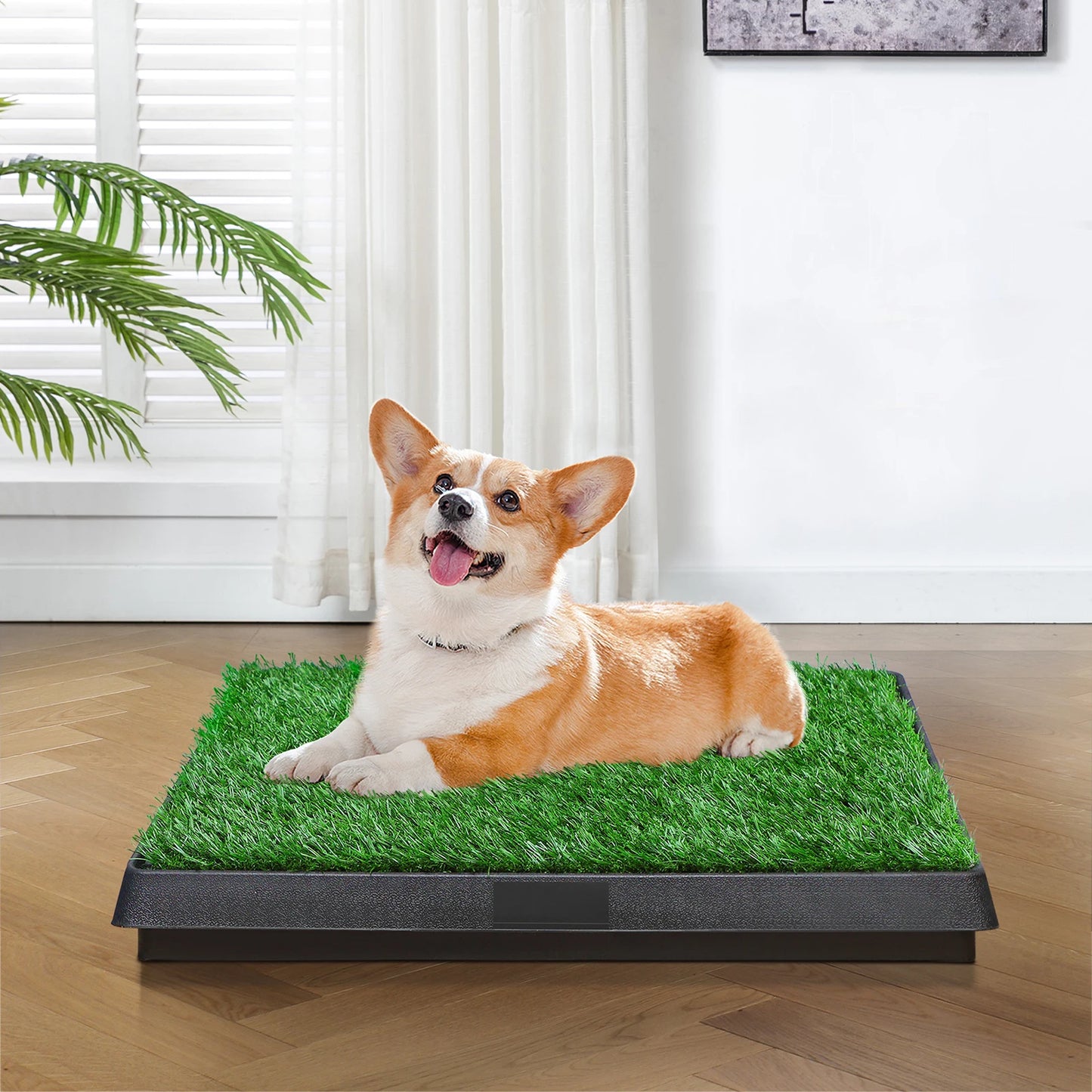 Dog potty artificial turf with drawer