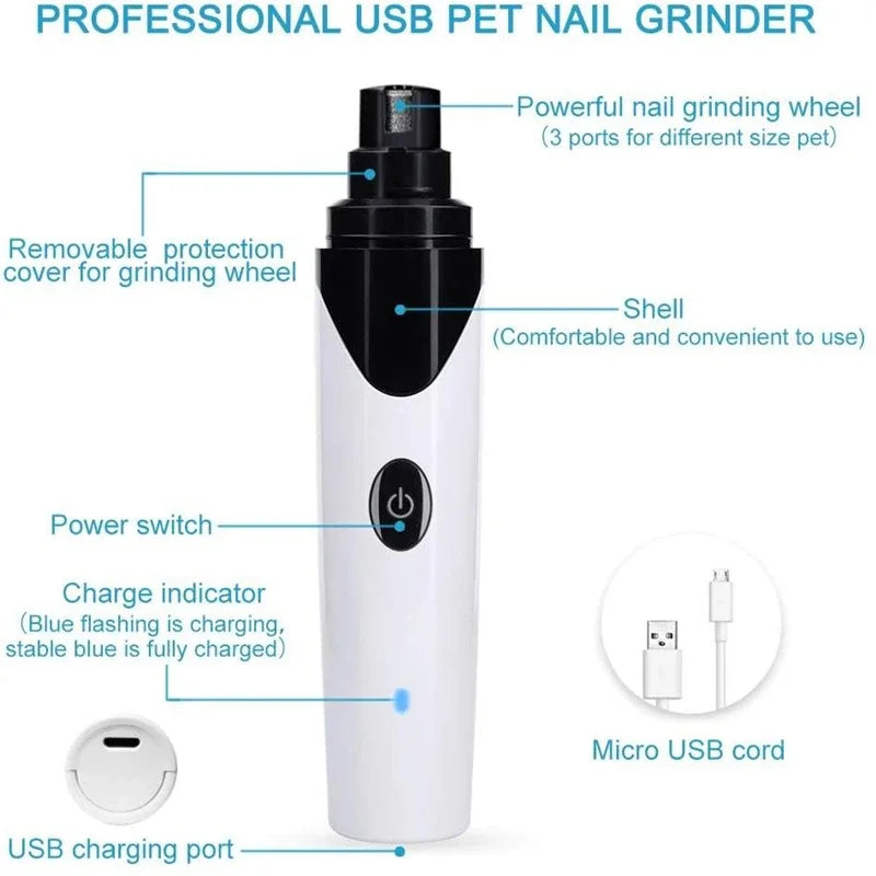 Electric Rechargeable Pet Nail Trimmer