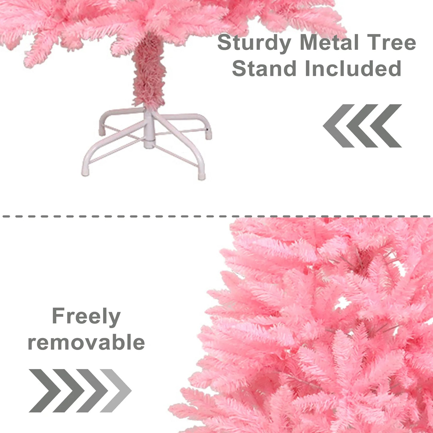 1.8m/6ft Pink Artificial Christmas Pine Tree