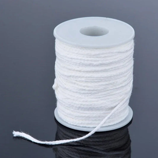 New 60m Non-Toxic Environmental Spool of Cotton Braid for DIY Oil Lamps and Candle Making