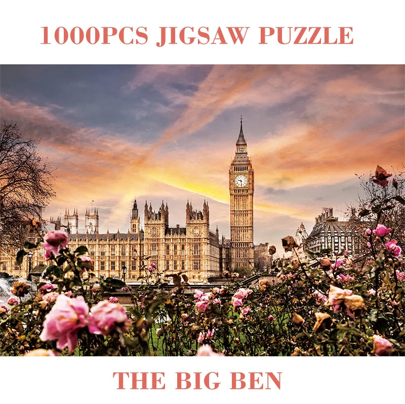 London Big Ben Jigsaw Puzzle 1000 Pieces for Adults